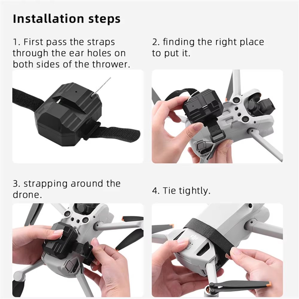 Universal Airdrop System For DJI Mini 5 4 3 Pro/Mavic 3/Mini 2/AIR 3S/2S/Mavic 2/SJRC F11S/Fimi X8 SE Drone Gift Thrower - Image 9