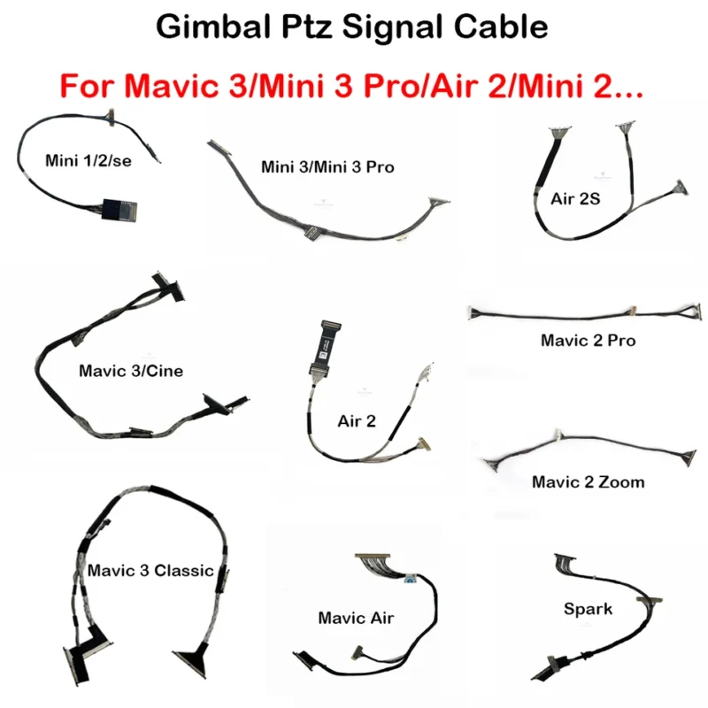 Gimbal Ptz Signal Cable for DJI Mavic 3/3T/Air 3/Mini 2/Air 2/2s Mini 3 Pro Camera Image Transmission Wire Test Tools In Stock