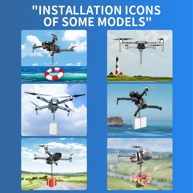 Universal Airdrop System For DJI Mini 5 4 3 Pro/Mavic 3/Mini 2/AIR 3S/2S/Mavic 2/SJRC F11S/Fimi X8 SE Drone Gift Thrower - Image 5