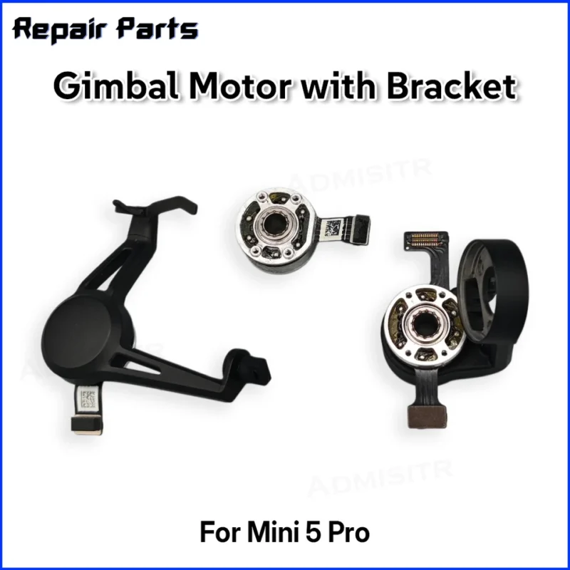 For Mini 5 Pro Gimbal Motor with Bracket for Mini 5 Pro Roll Motor Pitch Yaw Axis with Arm PTZ Spare Repair Parts Accessory