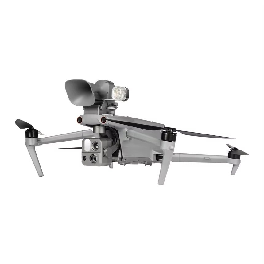 JZ_DU4 Loudspeaker and Spotlight Combo for Autel Max 4T/4N Drone Megaphone, Illumination, and Multi-color Strobe Functions